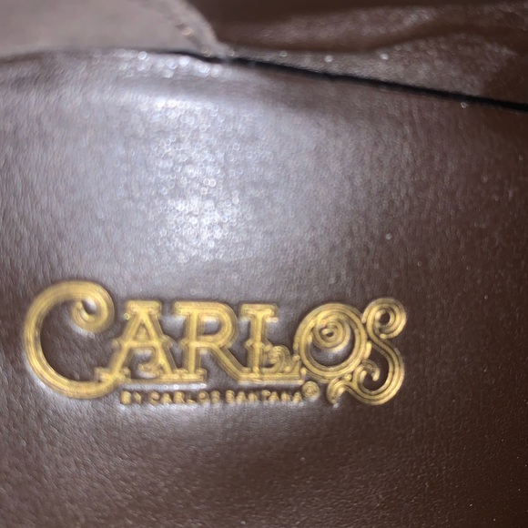 Zipper up Brown suede ankle booties Sz8 heel 3.5” - Picture 10 of 11